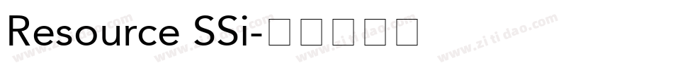Resource SSi字体转换